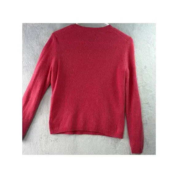 Tahari Pure Luxe Cashmere Sweater – Pink – Size M - Picture 2 of 6